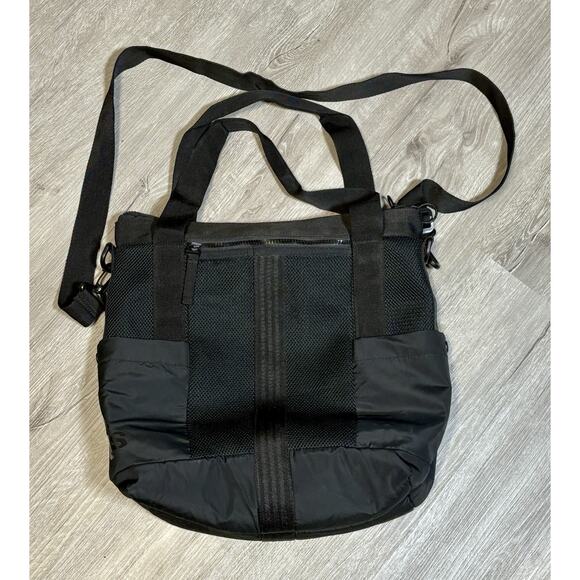 Adidas Women's All Me Tote Black Gym Lifestyle Casual Bag Cross Body Strap - Picture 2 of 6